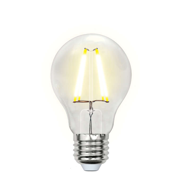 лампа светодиодная led-a60-8вт/nw/e27/cl грушевидная gla01tr прозр. uniel ul-00002212 от BTSprom.by