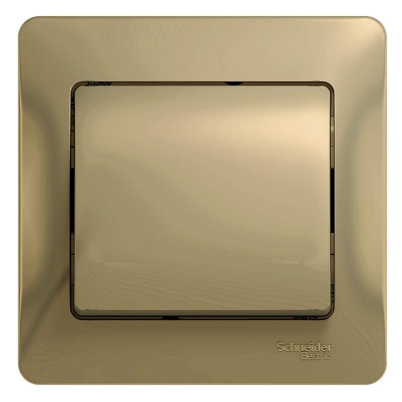 выключатель 1-кл. сп glossa 10а ip20 (сх. 1) 10ax в сборе титан se gsl000412 от BTSprom.by