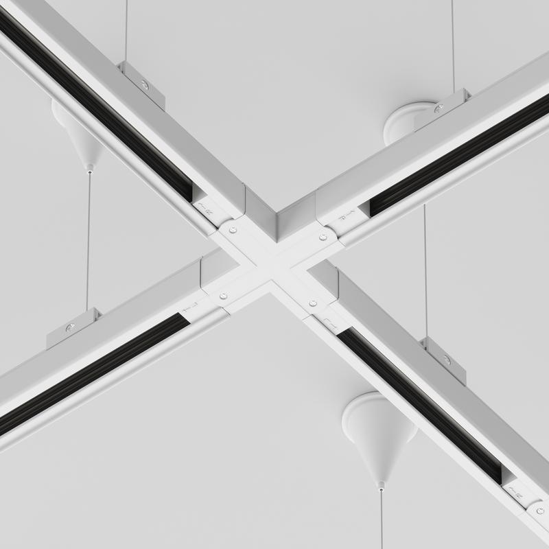  Коннектор Х-образный Trinity бел. Voltega TRA-VGL005CX-31W фото в каталоге от BTSprom.by