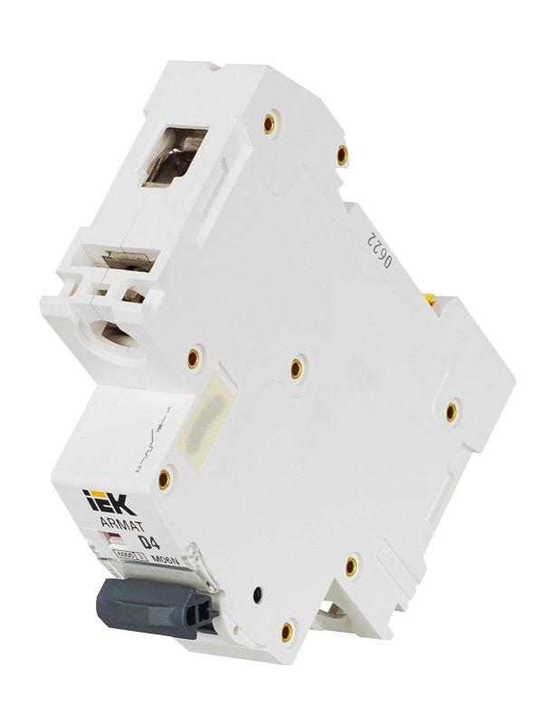  Выключатель автоматический модульный 1п D 4А M06N ARMAT IEK AR-M06N-1-D004 фото в каталоге от BTSprom.by