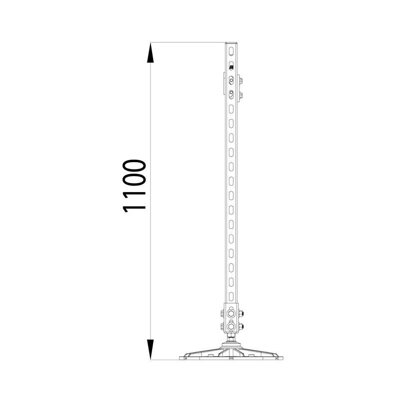  Конструкция опорная для горизонт. прямоугол. воздуховодов и метал. лотков кабеленесущих систем TECHNORAPTOR FOOT 2500х1000 HD КМ TR0291 фото в каталоге от BTSprom.by