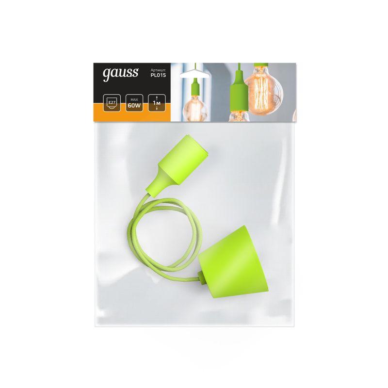 светильник decor e27 ip20 200-240в 1м подвесной зел. gauss pl015 от BTSprom.by