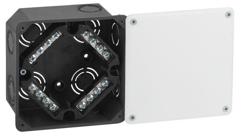 коробка распаячная для твердых стен клеммник крышка ip42 krt-k-107-107-50 эра б0057233 от BTSprom.by