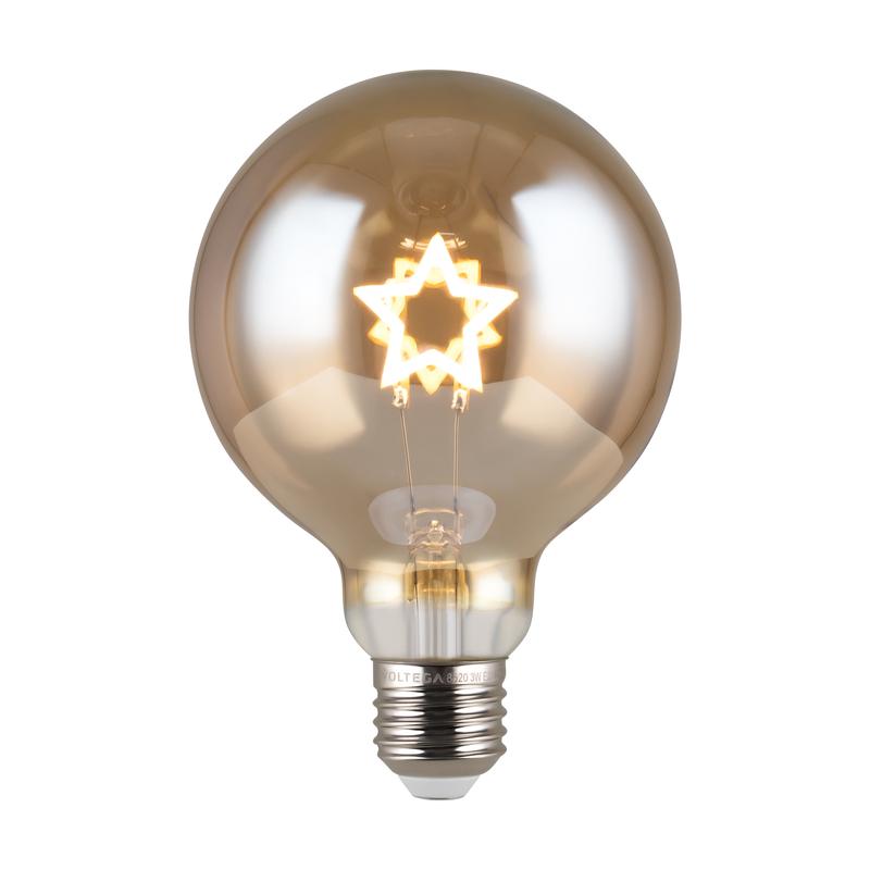 лампа светодиодная филаментная loft 271 g125 3вт 2700к e27 voltega 8520 от BTSprom.by