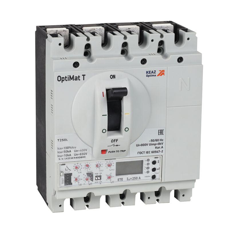 выключатель автоматический optimat t250r ete 250a 3p кэаз 356911 от BTSprom.by