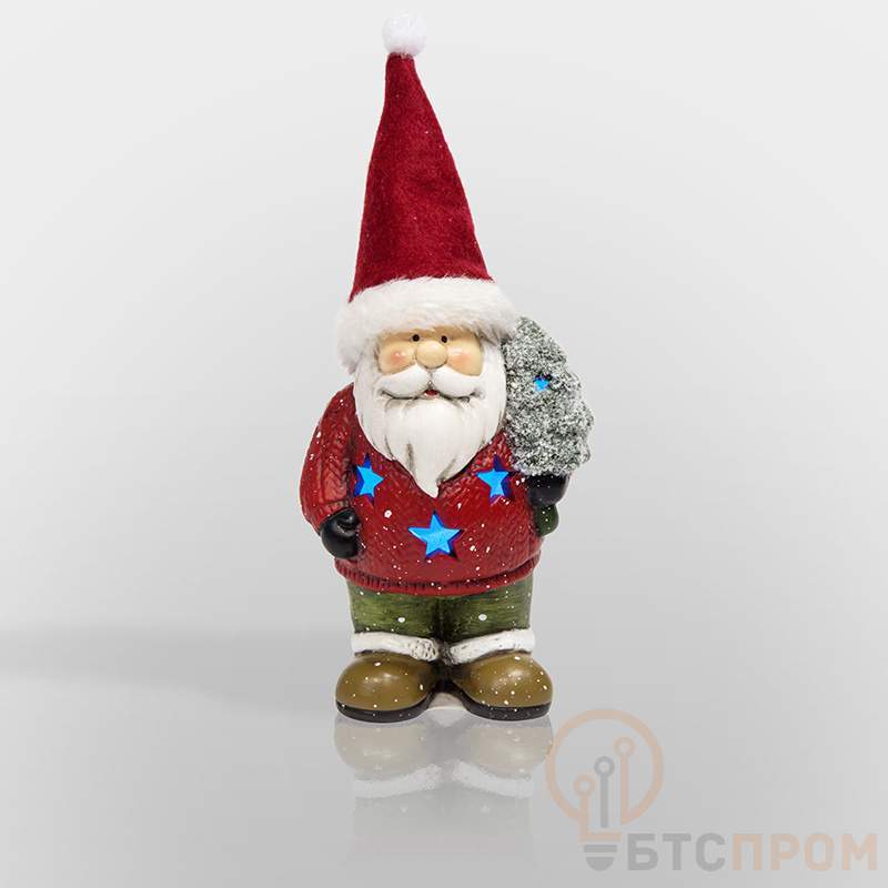  Керамическая фигурка Дед Мороз с елкой 9х6х14 см фото в каталоге от BTSprom.by