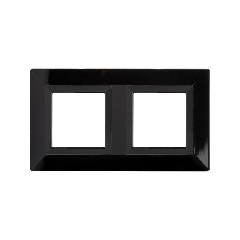 рамка 2-м 4мод. avanti метал. черн. dkc 4402854 от BTSprom.by