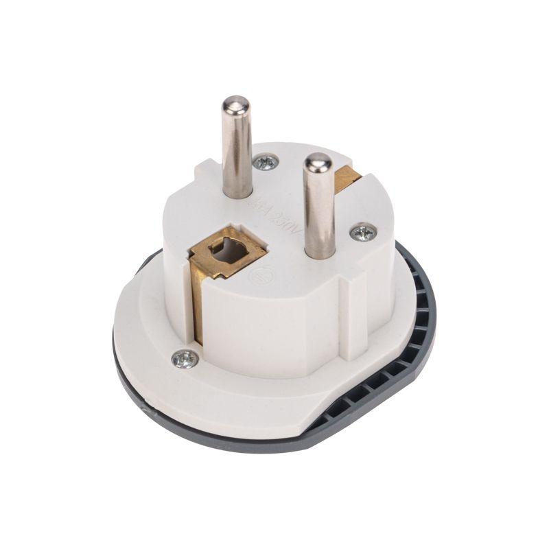  Адаптер универсальный (переходник) 16А с заземл. сер./бел. Rexant 11-1096 фото в каталоге от BTSprom.by