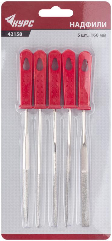  Надфиль алмазный 3х160/50мм узкий 5шт КУРС 42158 фото в каталоге от BTSprom.by