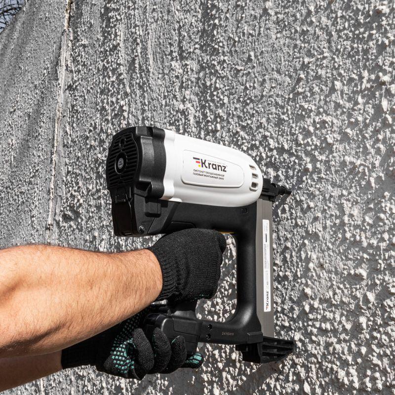  Пистолет монтажный газовый гвоздезабивной GN95 95Дж длина гвоздей 15-40мм d2.7-3мм KRANZ KR-16-1650 фото в каталоге от BTSprom.by