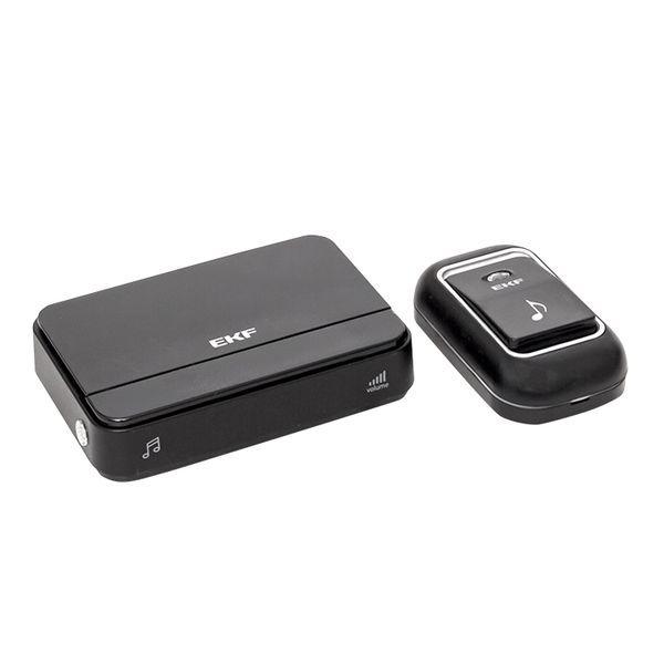  Звонок беспроводной 51 мелод. с индик. 4 уровня на батарейках 2х1.5В АА черн. Classic EKF DBB-D-003B фото в каталоге от BTSprom.by