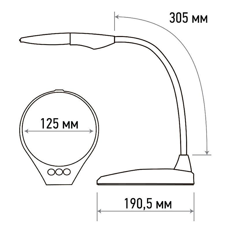  Лупа настольная 3D+12D с подсветкой LED регулировка яркости EXPERT бел. Rexant 31-0560 фото в каталоге от BTSprom.by