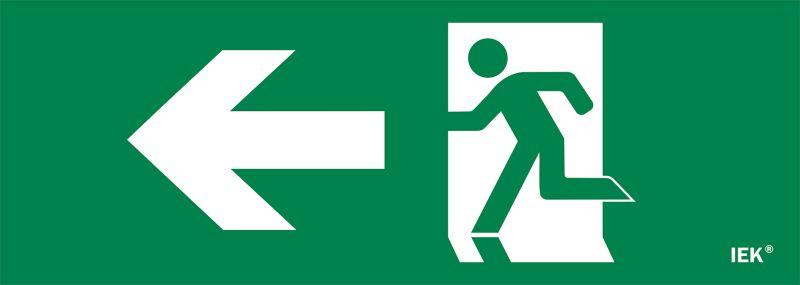 этикетка самоклеящаяся 280х100мм "фигура/стрелка влево" iek lpc10-1-28-10-fnal от BTSprom.by