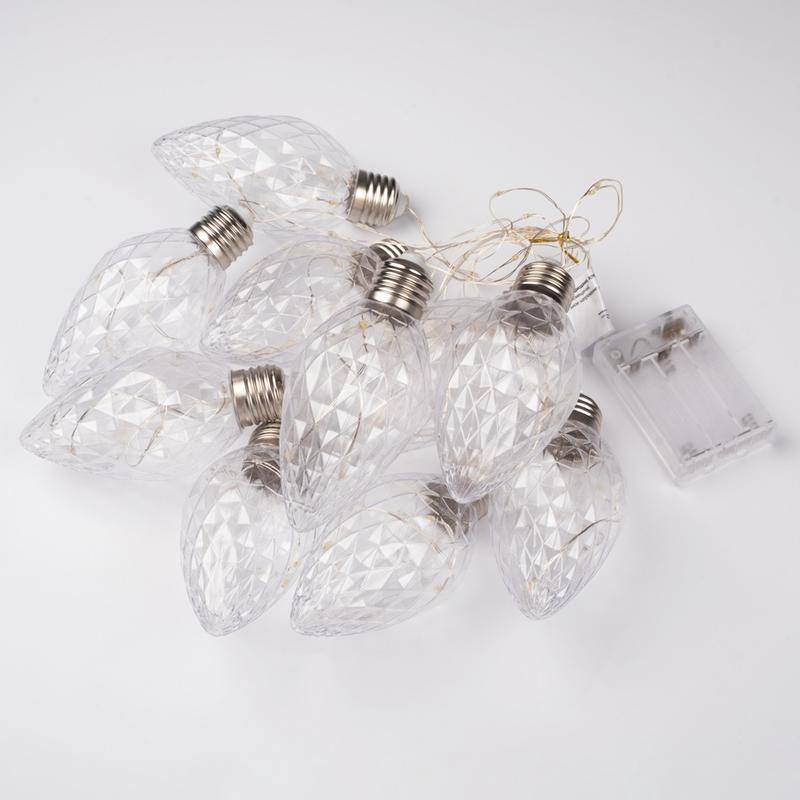 гирлянда светодиодная "ягоды" ldm50ww-bo-bs 1.5м 50led тепл. бел. 0.6вт ip20 элементы питания 3хaa shlights 4690601047441 от BTSprom.by