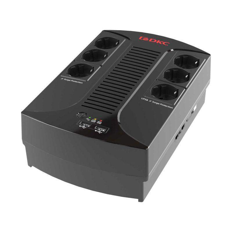 источник бесперебойного питания ибп info pdu 600в.а schuko (6) usb для зарядки (2) usb + rj11 dkc infopdu600 от BTSprom.by