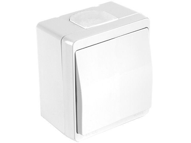 выключатель 2-клав. (открытый) белый, nemliyer, mutlusan (10 a, 250 v, ip 44) 2150 302 0201 от BTSprom.by