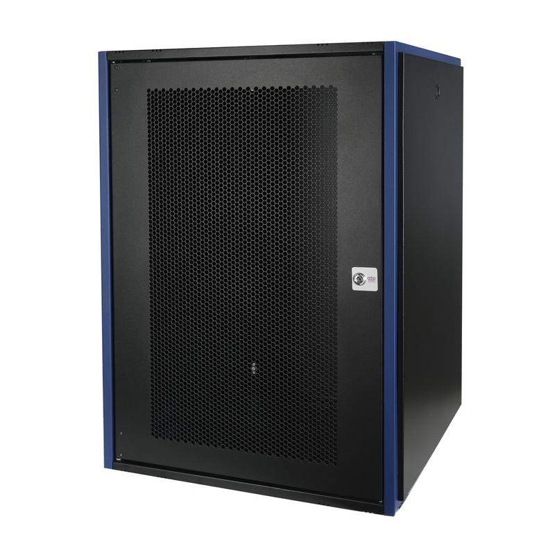 шкаф настенный 19дюйм 18u 600х600 дверь перфорир. черн. datarex dr-620421 от BTSprom.by