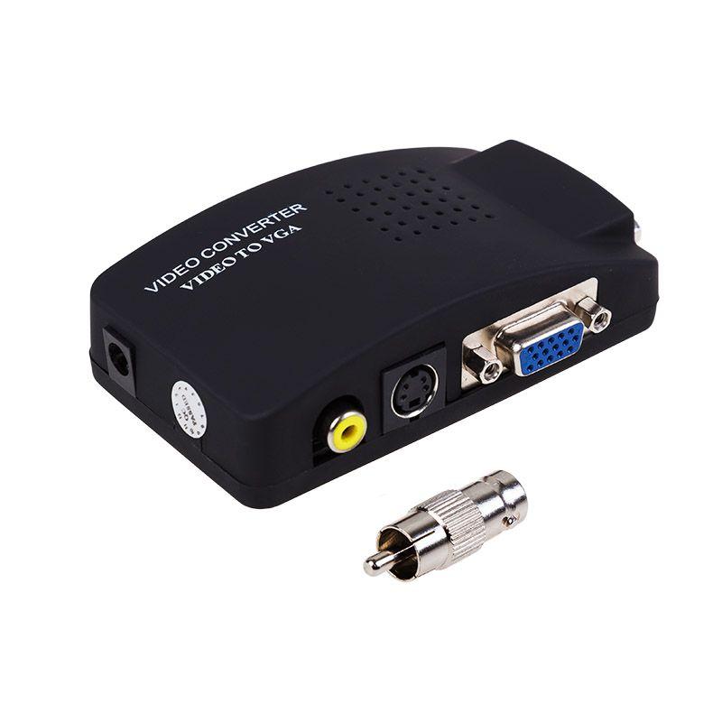 конвертер av rca + s-video на vga (+ переходник гнездо bnc - штекер rca) rexant 17-6932 от BTSprom.by
