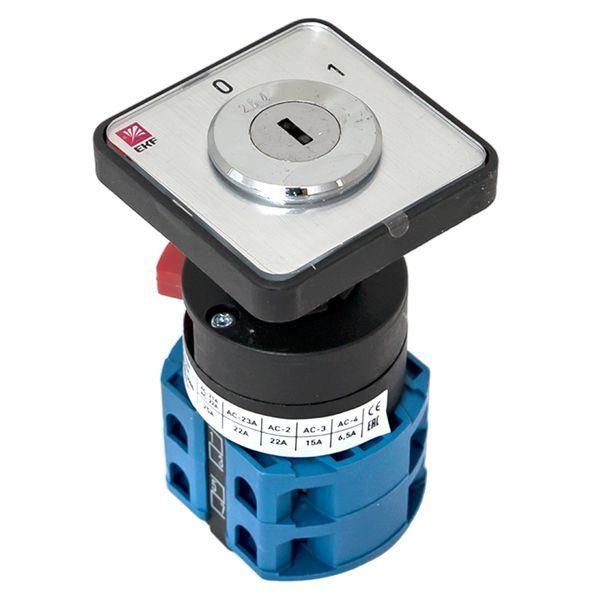  Переключатель кулачковый ПК-1-113 3п 25А "0-1" с ключом EKF pk-1-113-25 фото в каталоге от BTSprom.by