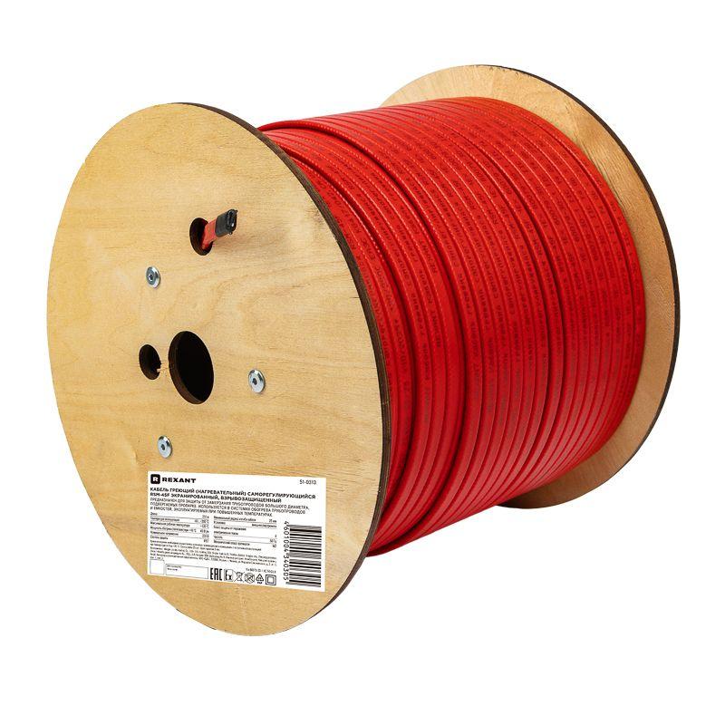 кабель греющий саморег. rsm-45f 120/200град.c экранир. взрывозащ. ex 45вт/м 1.2кв.мм/82м (м) rexant 51-0313 от BTSprom.by