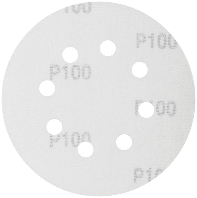  Круг шлифовальный с отверстиями (липучка) 125мм Р 100 алюм./оксидные (уп.5шт) КУРС 39785 фото в каталоге от BTSprom.by