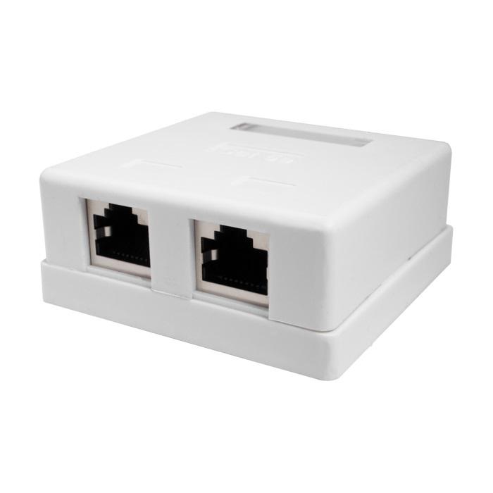 розетка компьютерная 8p8c rj-45 ftp кат.5e 2 порта (diy) suprlan 10-0308-1 от BTSprom.by