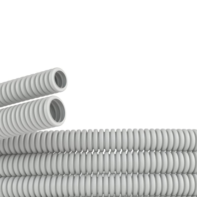 труба гофрированная пвх гибкая сверхтяжелая d32мм без протяжки сер. (уп.25м) dkc 90532+ от BTSprom.by