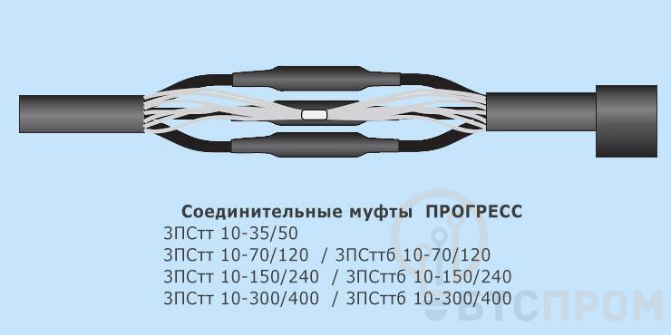 Муфта кабельная соединительная 10кВ 3ПСтт 10-150/240 Р КЛЭ "Прогресс" Трансэнерго TRE-001387 фото в каталоге от BTSprom.by  Муфта кабельная соединительная 10кВ 3ПСтт 10-150/240 Р КЛЭ "Прогресс" Трансэнерго TRE-001387 фото в каталоге от BTSprom.by