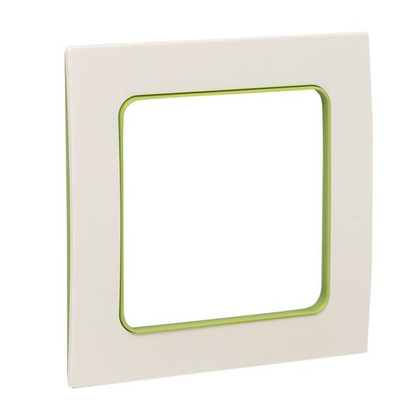  Рамка 1-м Стокгольм бел. с линией цвета зел. PROxima EKF EXM-G-302-20 фото в каталоге от BTSprom.by