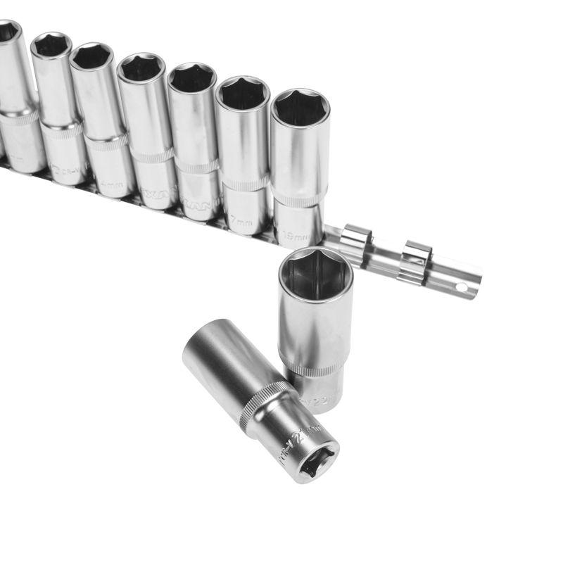  Набор удлиненных торцевых головок 1/2 шестигранные CrV 10шт 10-22мм Rexant 12-8308 фото в каталоге от BTSprom.by