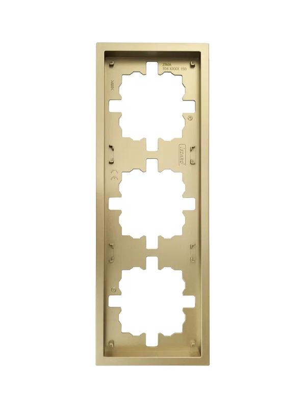 рамка 3-мест. горизонт. zima зол. lezard 704-3600-148 от BTSprom.by