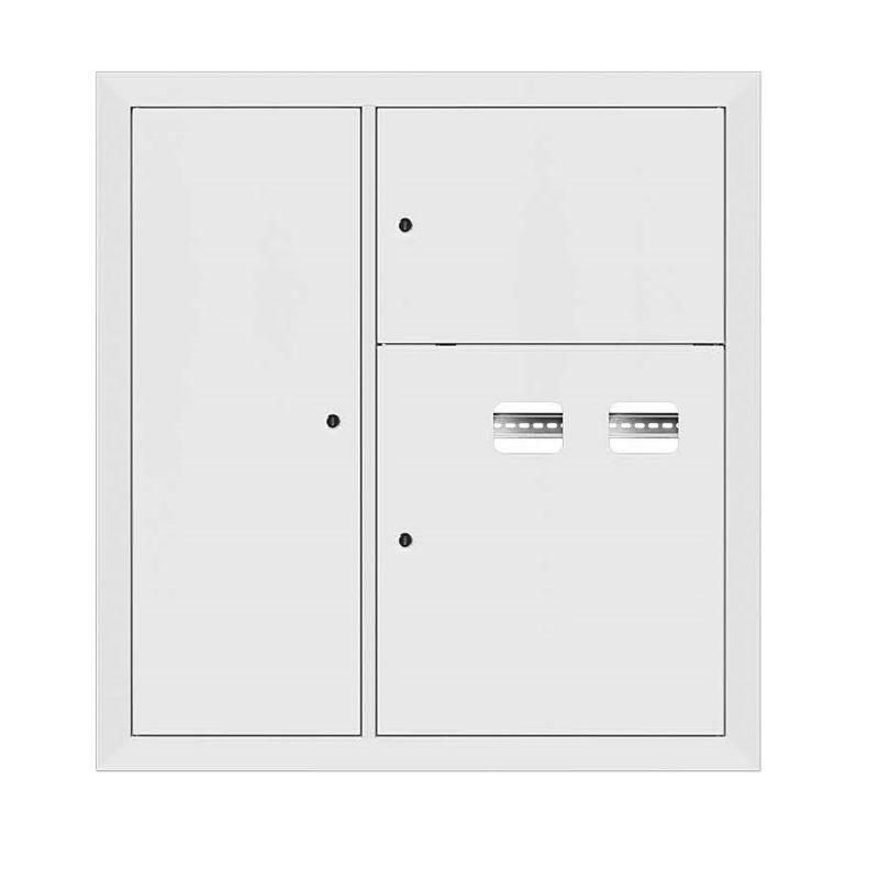 щит этажный 2кв. слаботочка слева ral9003 (1000х950х160) proxima ekf mb29-v-2z-ral9003 от BTSprom.by