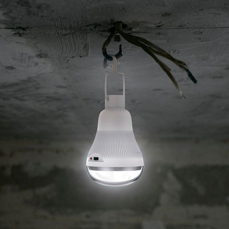 Лампа светодиодная Black 3Вт A60 грушевидная 4000К нейтр. бел. E27 130лм с солнеч. панелью GAUSS 902102203 фото в каталоге от BTSprom.by