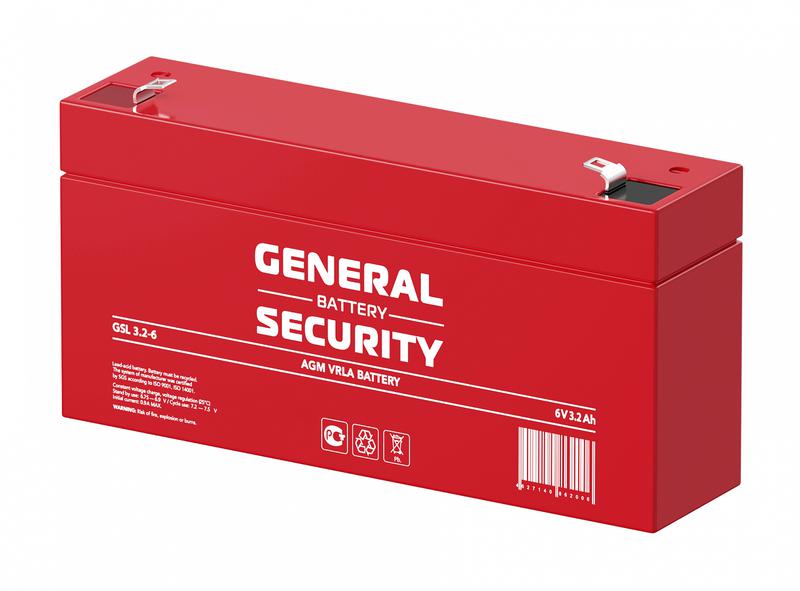  Аккумулятор 6В 3.2А.ч General Security GSL3.2-6 фото в каталоге от BTSprom.by