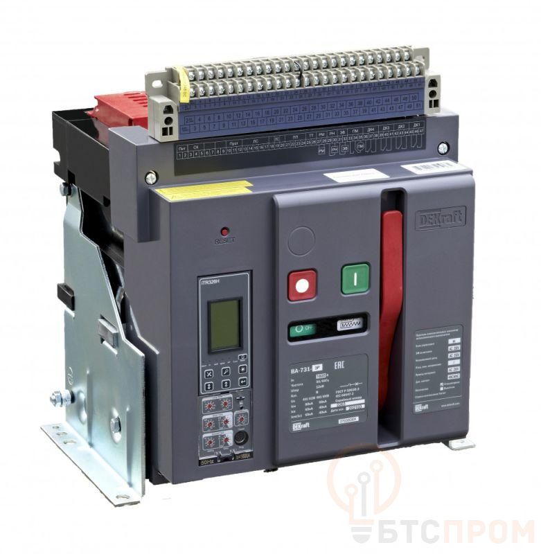 Выключатель автоматический воздушный 4п 1000А 80кА ВА-731 стац. расцеп. Н DEKraft 27114DEK фото в каталоге от BTSprom.by  Выключатель автоматический воздушный 4п 1000А 80кА ВА-731 стац. расцеп. Н DEKraft 27114DEK фото в каталоге от BTSprom.by