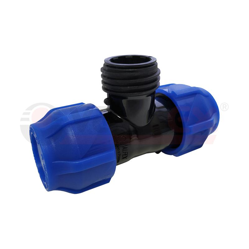 тройник компрессионный переходной с наружной резьбой 20-3/4дюйм-20 (100/20) valfex 1210022003420 от BTSprom.by