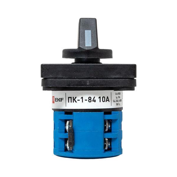  Переключатель кулачковый ПК-1-84 4п 10А для вольтметра (для фазного напряжения) PROxima EKF pk-1-84-10 фото в каталоге от BTSprom.by