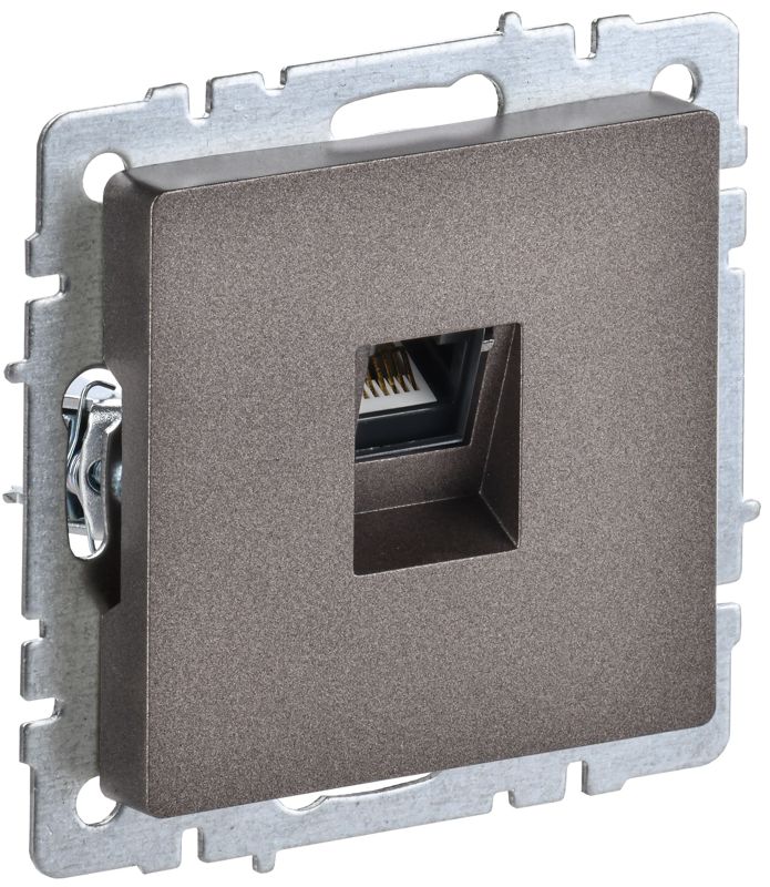 розетка компьютерная сп rj45 кат.6 brite рк11-бртб механизм бронза iek br-k10-2-k45 от BTSprom.by