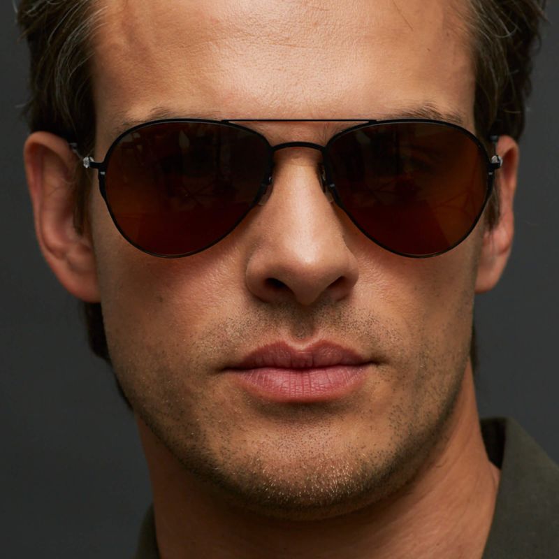  Очки солнцезащитные модель 08 титан с корич. линзами черн. DKC TCSFRA55010002 фото в каталоге от BTSprom.by