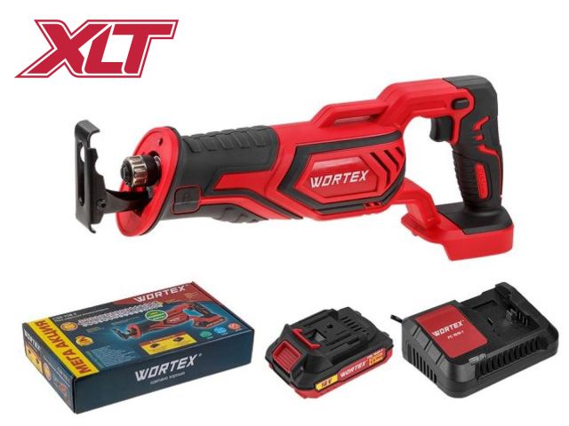 аккум. сабельная пила wortex csr 1118 e в кор. all1 xlt set 18в, 1 акк., 2 ач, дер. 115 мм (18 в, с акб (2.0 а/ч) и з/у, дерево до 115 мм, металл до 10 мм, пластик до 90 мм) 0329282 от BTSprom.by