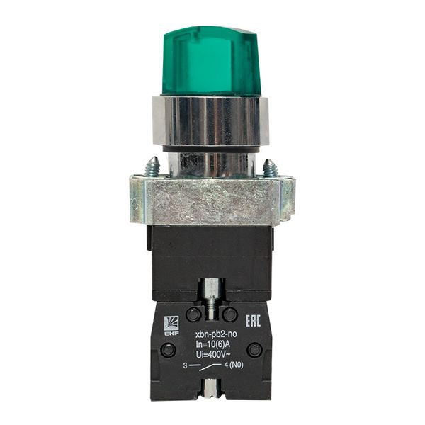  Переключатель BD21 2P с зел. подсветкой 24В NO PROxima EKF xb2-bk21-g-24 фото в каталоге от BTSprom.by