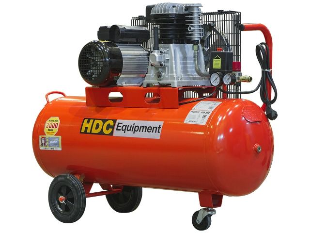 компрессор hdc hd-a101 ременной (396 л/мин, 10 атм, ременной, масляный, ресив. 100 л, 220 в, 2.20 квт) (hdc equipment) hd-a101 от BTSprom.by