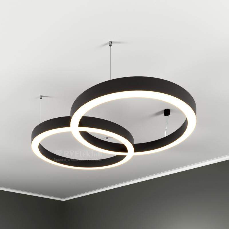 светильник светодиодный rve-lbx-chain-2x-1463-n 144вт 4000к 1463х900х70мм накладной бел. rvelektro rve00001394 от BTSprom.by