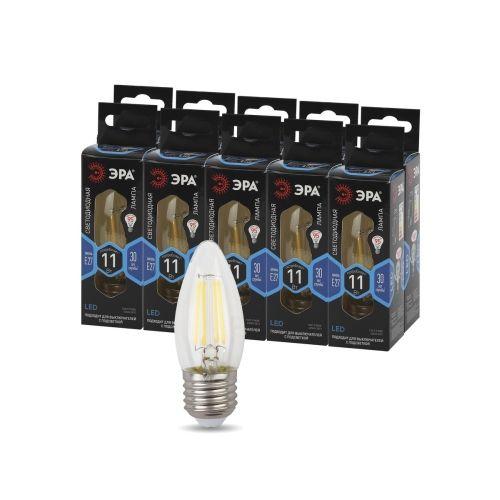 Лампа светодиодная филаментная F-LED B35-11W-840-E27 11Вт B35 свеча 4000К нейтр. бел. E27 Эра Б0046988 фото в каталоге от BTSprom.by