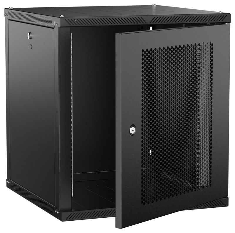 шкаф linea w 2.0 12u 600х600мм дверь перфорир. черн. itk lwr5-12u66-pf-2 от BTSprom.by