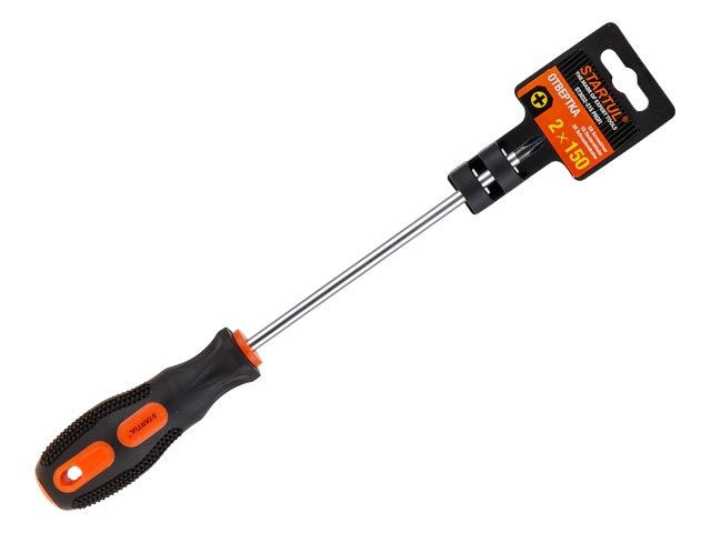 отвертка "+" №2 150мм ph startul profi (st3032-215) (крестовая phillips, рукоятка anti slip) st3032-215 от BTSprom.by