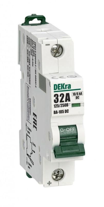 выключатель автоматический модульный 1п c 32а 10ка ва-105 dc dekraft 13382dek от BTSprom.by
