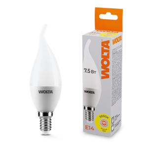 лампа светодиодная 7.5вт 3000к e14 wolta 25ycd7.5e14 от BTSprom.by