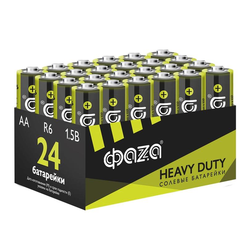 элемент питания солевой aa/r6 1.2в heavy duty pack-24 (уп.24шт) фаzа 5042292 от BTSprom.by