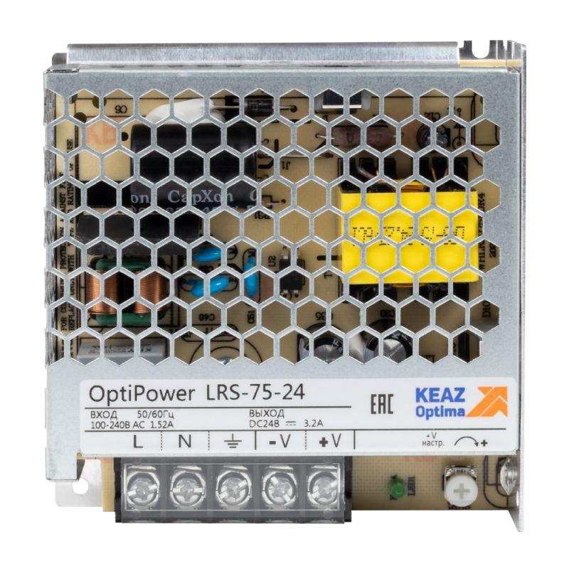 блок питания панельный optipower lrs 75-24 3.5a кэаз 328877 от BTSprom.by